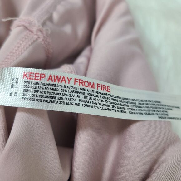 Free People‎ Transcend Limits Legging Jumpsuit L Pink Stretch Cutout Fitness - Picture 9 of 9